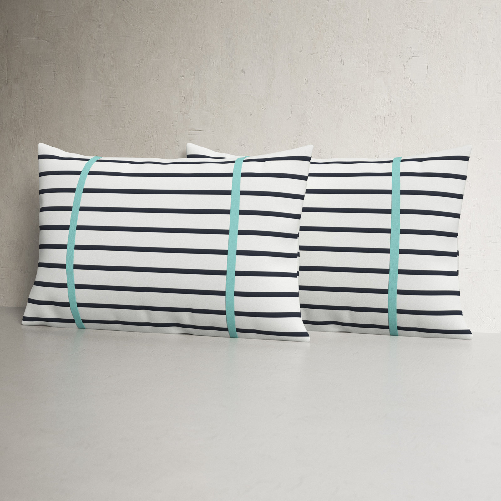 Stonebrook Striped Sunbrella® Indoor/Outdoor Lumbar Throw Pillow, 14" x 24", Yellow