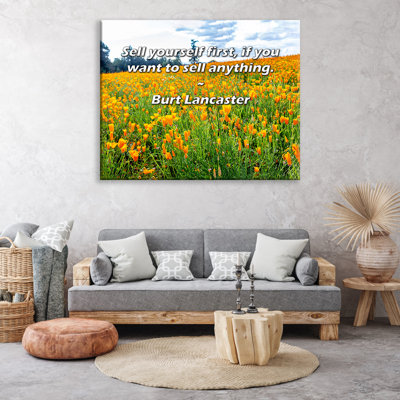 Latitude Run® Gallery Wrapped Canvas By Burt Lancaster: "Sell yourself first, if you want to sell any