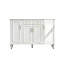 Banc de rangement blanc en bois manufacturé