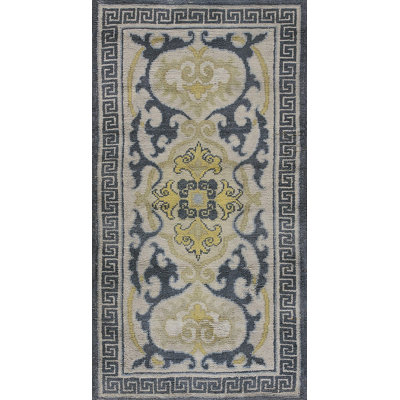Tapis ivoire antique en coton japonais