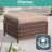 6 Piece Patio Conversation Set with Rectangular Fire Pit Table-112003735