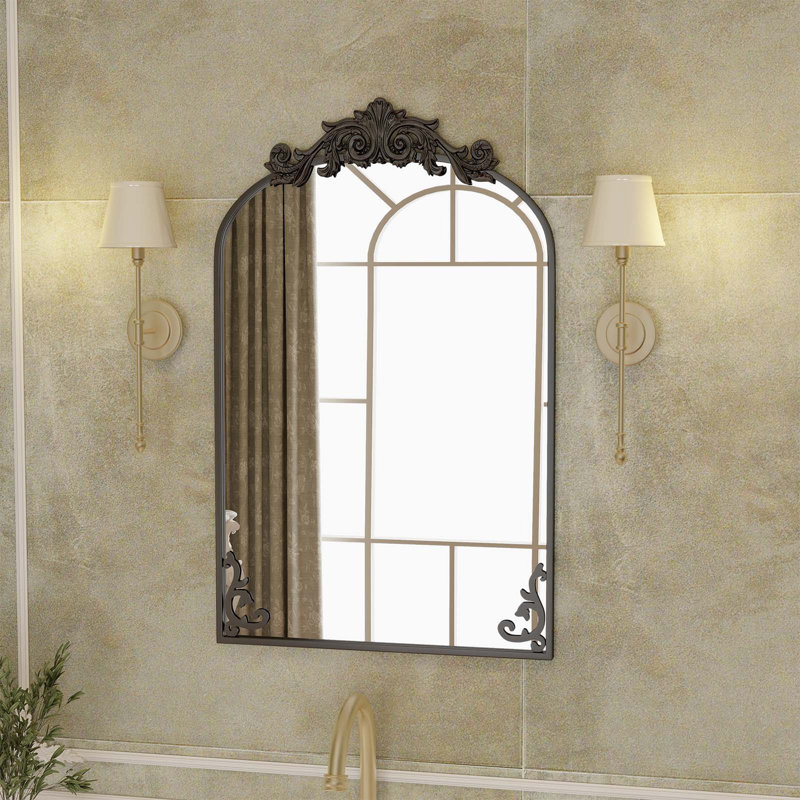 Miroir mural Arxhira, Noir, 38 po x 24 po