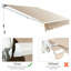 Auvent manuel manuel pour terrasse en beige-58260223