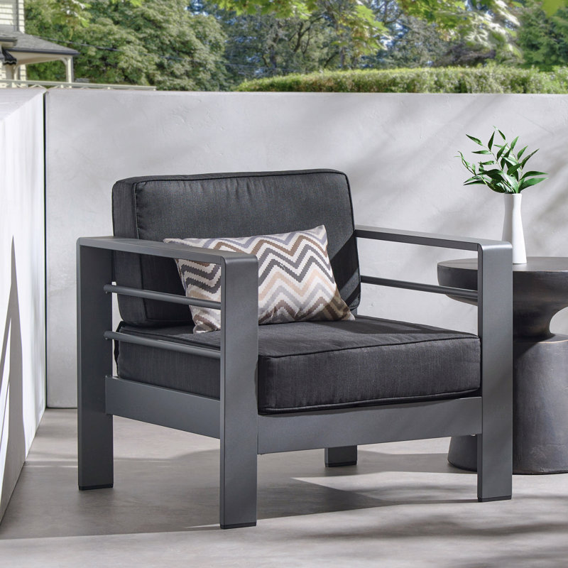 Fauteuil club d'extérieur 1 pièce