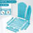 Embossed Wooden Outdoor Folding Adirondack Chair with Pre-Assembled Backrest & Seatboard-1376782357