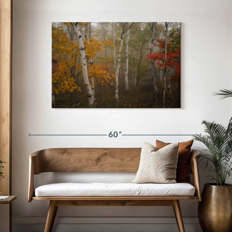 Alvord Autumn Birch Forest, H 30 po x l 45 po