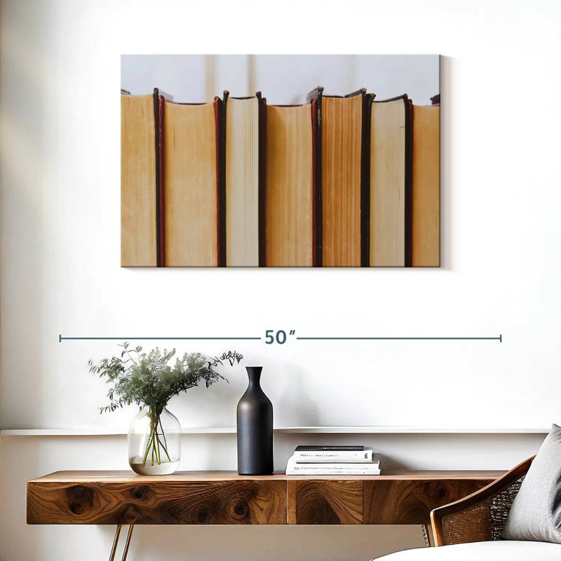 Kerner Books, 24" H x 36" W