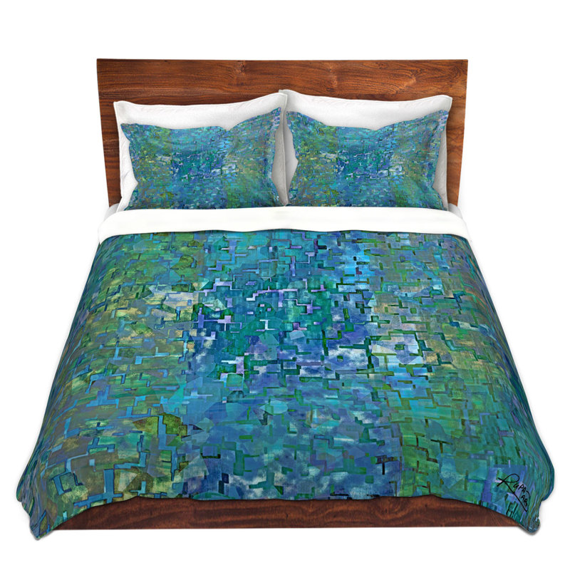 Ensemble de housse de couette calme, 1 housse de couette grand + 2 taies standards
