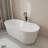 67" Acrylic Freestanding Bathtub Modern Soaking Tub