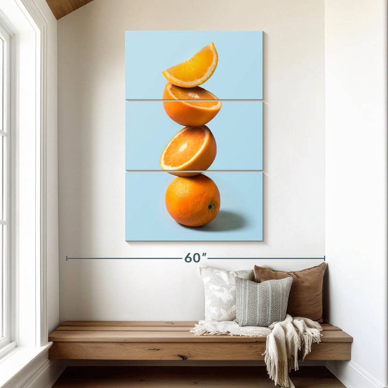Yarlin Stack Of Oranges, 50" H x 32" W