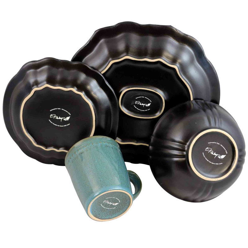 Cedric Piece Stoneware Dinnerware Set - Service for 4