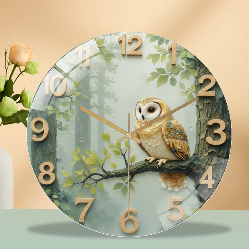 Horloge murale rétro Woodland