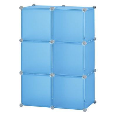 98cm H x 66.5cm W Plastic Cube Bookcase