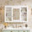 42'' Wall Mounted Bathroom Storage Cabinet