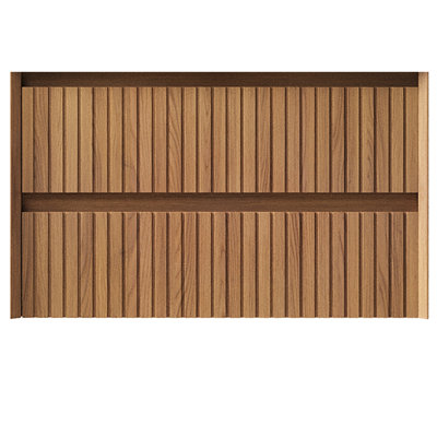 30'' Cabinet With 2 Drawers, Brown Oak Finish, No Countertop, Basin, Faucet, Drain, Pre-Assembled, Solid Wood Drawer Panel, Plywood Cabinet, Full Extension Slides, 28.83 In Deep, 19.78 Wide, 17.4