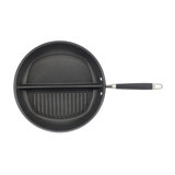 Anolon Advanced Home Hard Anodized Nonstick Divided Grill And Griddle Pan, 12.5 Inch