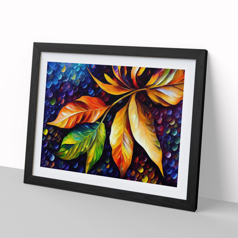 Glimmering Leaf Vol.4 - Framed Print, Black, 25cm H x 34cm W x 2cm D