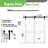 Double Bypass Double Barn Door Sliding Interior Door With Hardware Unfinished Sliding Door(4 panel)-107397462