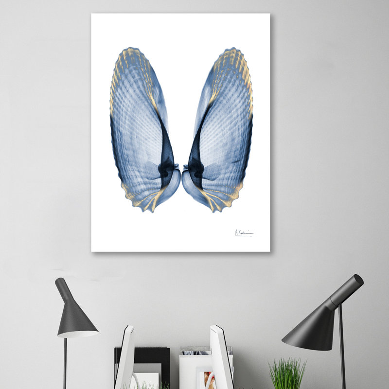 Golden Crusted Angel Wings - Wrapped Canvas Print, 51 cm H x 38 cm W