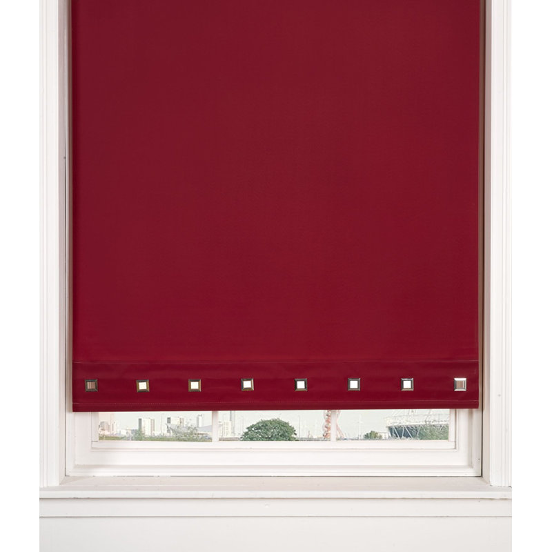 Blackout Roller Blind, Red, 165 cm L x 60 cm W