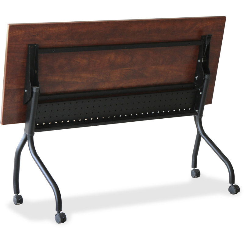 Table de formation avec roulettes, Cerisier, H 29,50 po x L 23,63 po x l 47,25 po, Noir