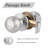 Door Knobs with Round Rosette, Keyless Lock-128500878-43668808