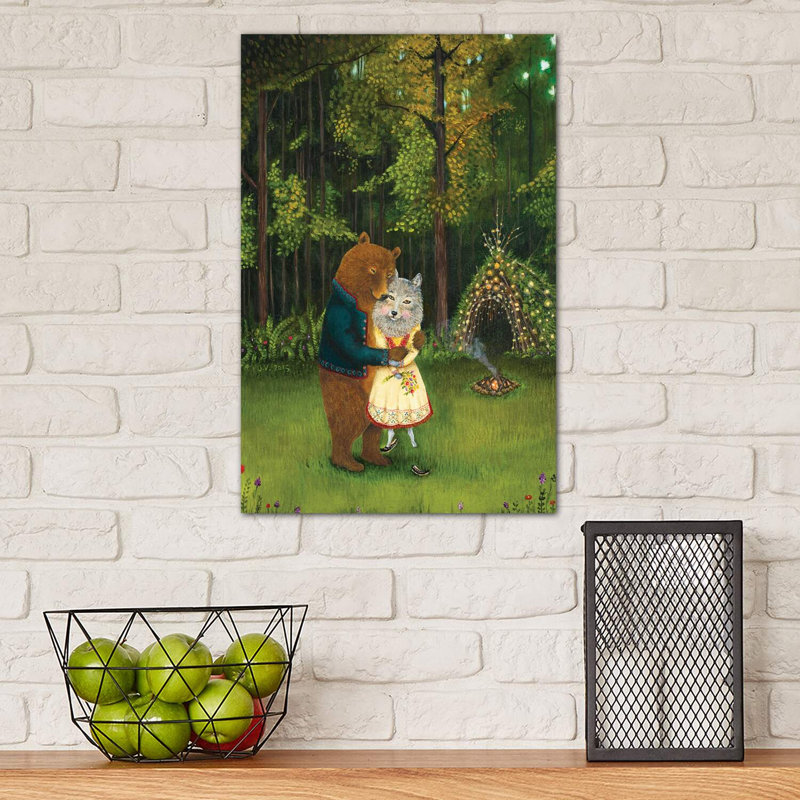 Swept Off Her Feet by Jahna Vashti - Wrapped Canvas Print, 30.48 cm H x 45.72 cm W