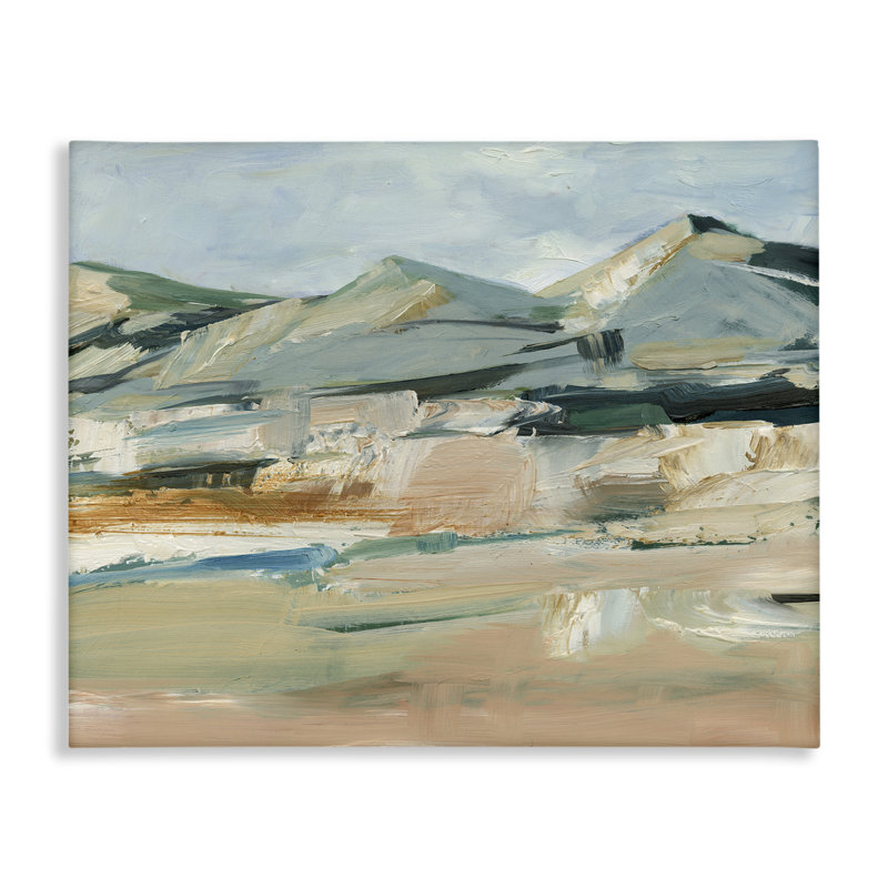 «Neutral Hued Mountains», art mural sur toile par Ethan Harper, H 36 po x l 48 po