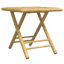  Ensemble bistro en bambou naturel pliable carré rustique
