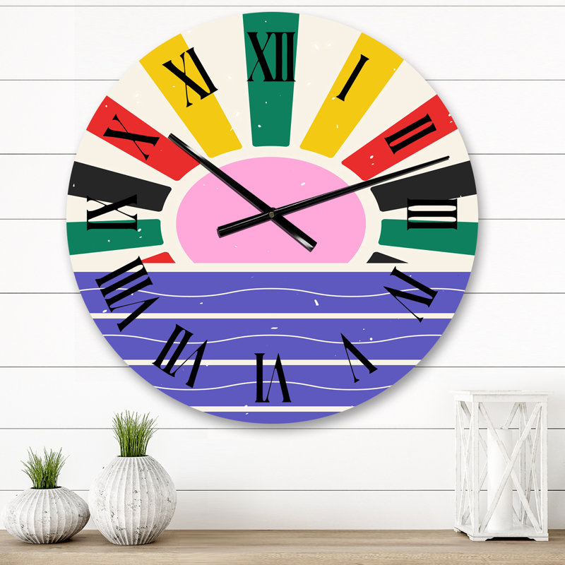 Horloge murale rétro rétro, Moyen