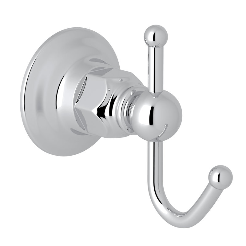 Country Bath Robe Hook, Polished Chrome