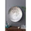 Décoration murale surdimensionnée à 3 disques texturés argentés pour salon, chambre à coucher, vestibule, bureau, 3 décorations en acier inoxydable, confortable
