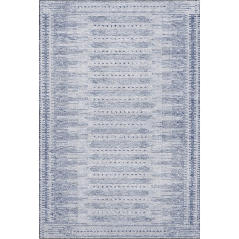 Premium Machine Washable Mayfield Border Rug, Rectangle 2'6" x 3'10"