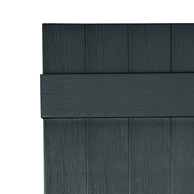 Persiennes personnalisées à 4 planches fermées, 40", Bleu lunaire