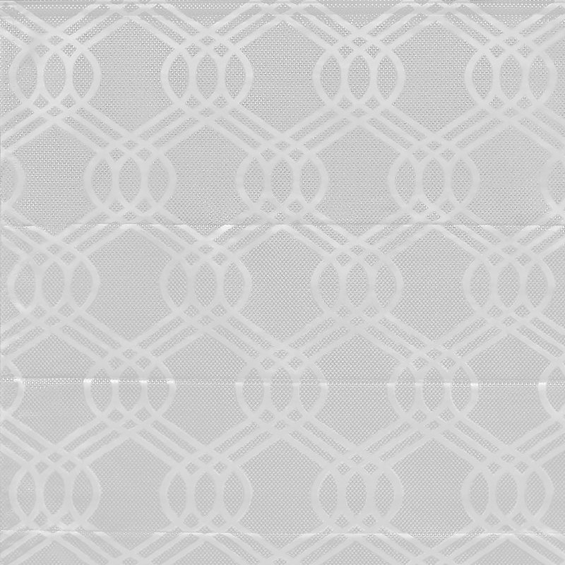 Rideau romain 100% occultant Exclusive Home Prague Trellis, l 23 po, Blanc