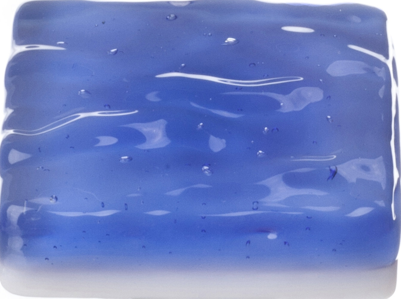 Glacier Square Cabinet Knob, Oil Rubbed Bronze, Sky Blue, Long Knob