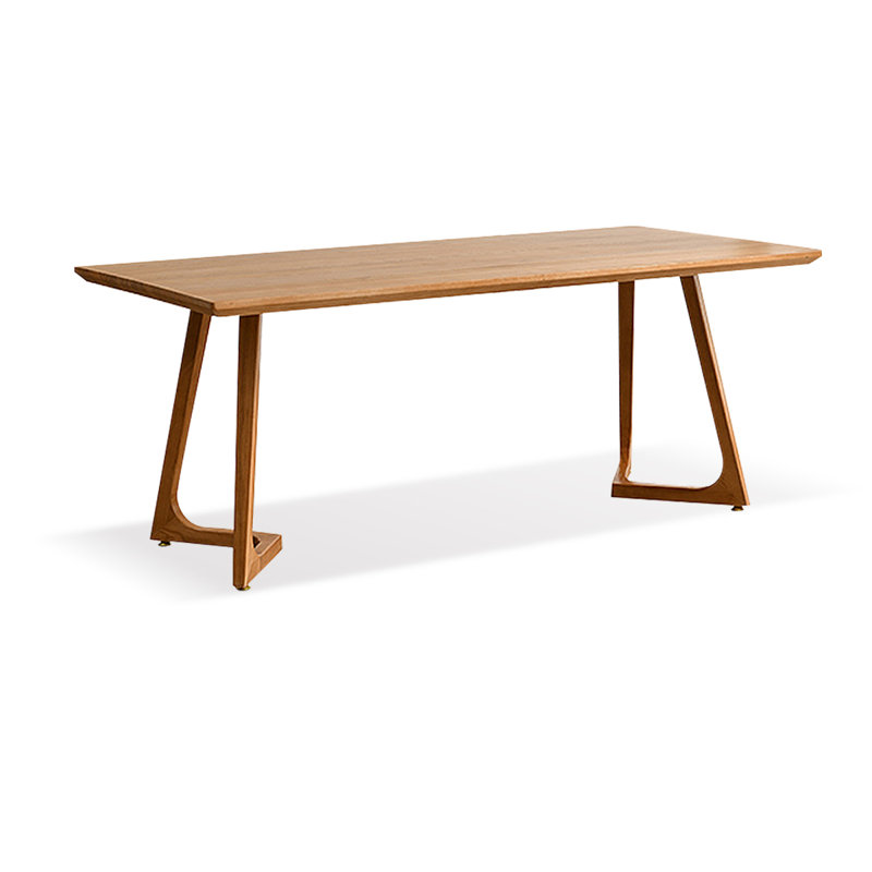 Brown Rectangular Solid Wood Dining Table, 29.53"H x 78.74"L x 31.5"W