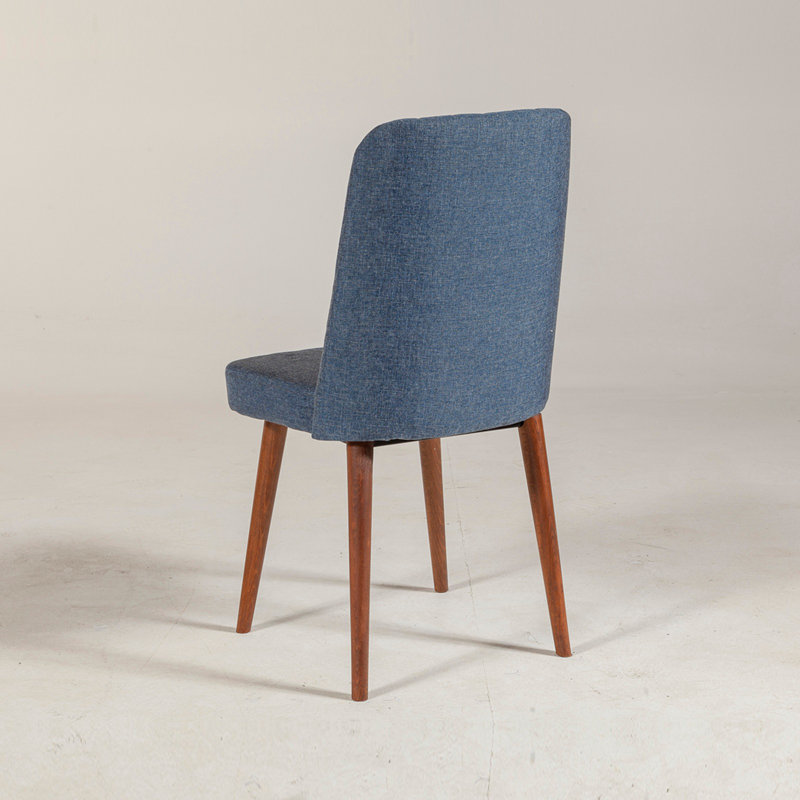 Chaise d'appoint Fontaine Fontaine, Bleu foncé, Marron foncé