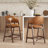 Upholstered Solid Wood Bar Stool Counter Stool-1188858365-1188858363