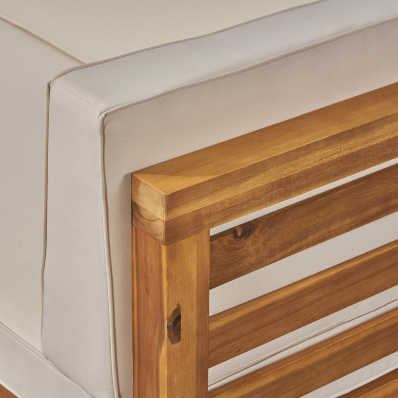 Chaise club Oana, Beige, Naturel