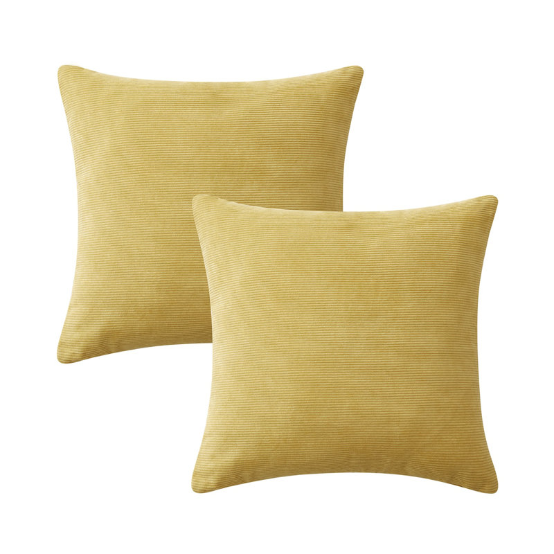Dardel Velvet Scatter Cushion Cover, Ocher