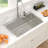 33" L x 22" W Wide Side Single Bowl Stainless Steel Drop-In Kitchen Sink with Accessories