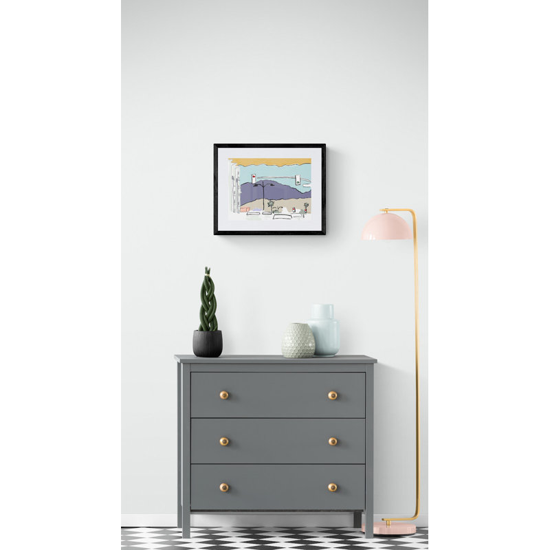Pass Ave, Burbank Print by Deborah Blum, 17.2" H x 21.2" W, Black Framed Paper