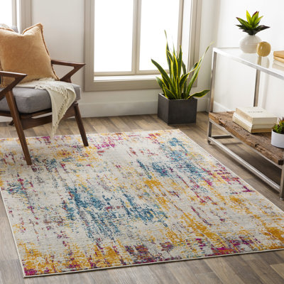 Modern Abstract Multicolour/Blue