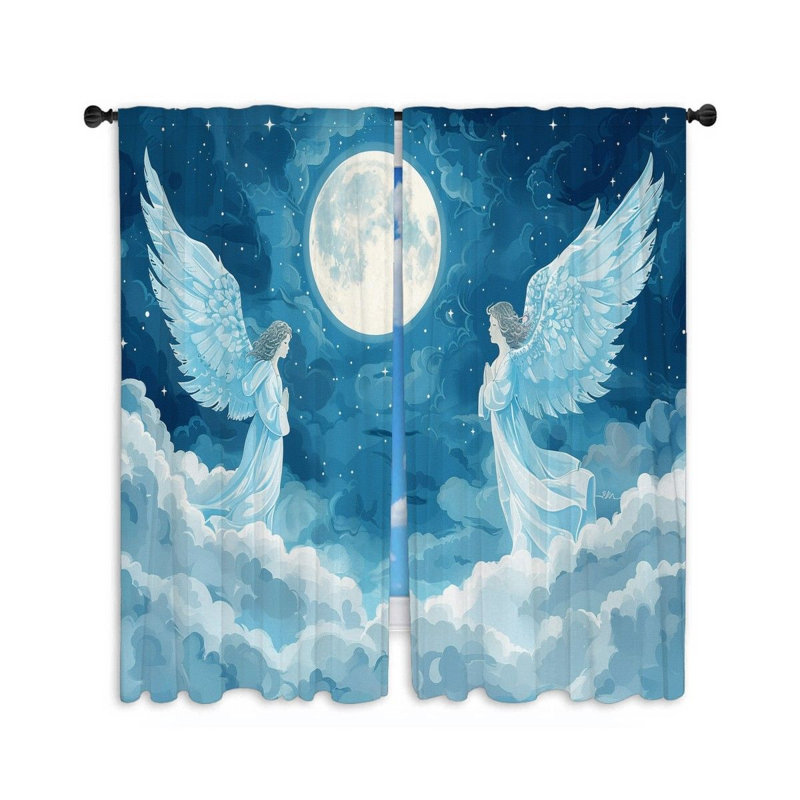 Paire de rideaux obscurcissant en polyester Fayiz, L 40 po x L 54 po