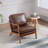 Gianni Upholstered Wooden Accent Chair With Cushions-102751768