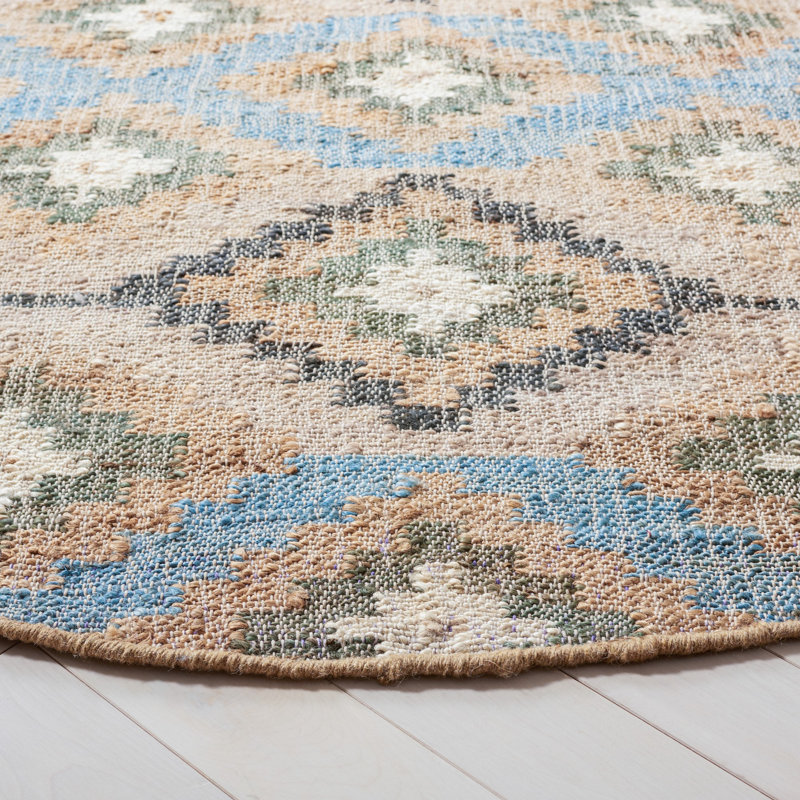 Goodwyn Flat Weave Jute Southwestern Rug, Rectangle 3' x 5'