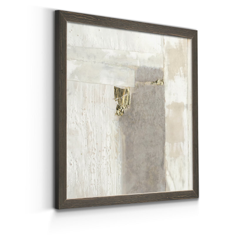 Or neutre II-reproduction de photo sur toile encadrée, H 27,5 po x l 27,5 po x P 1,5 po, Cadre gris