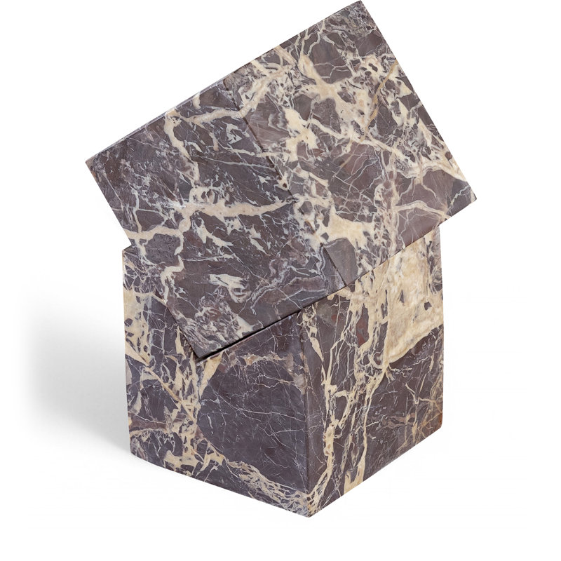 Quad Marble Abstract Figurines & Sculptures, Cherry