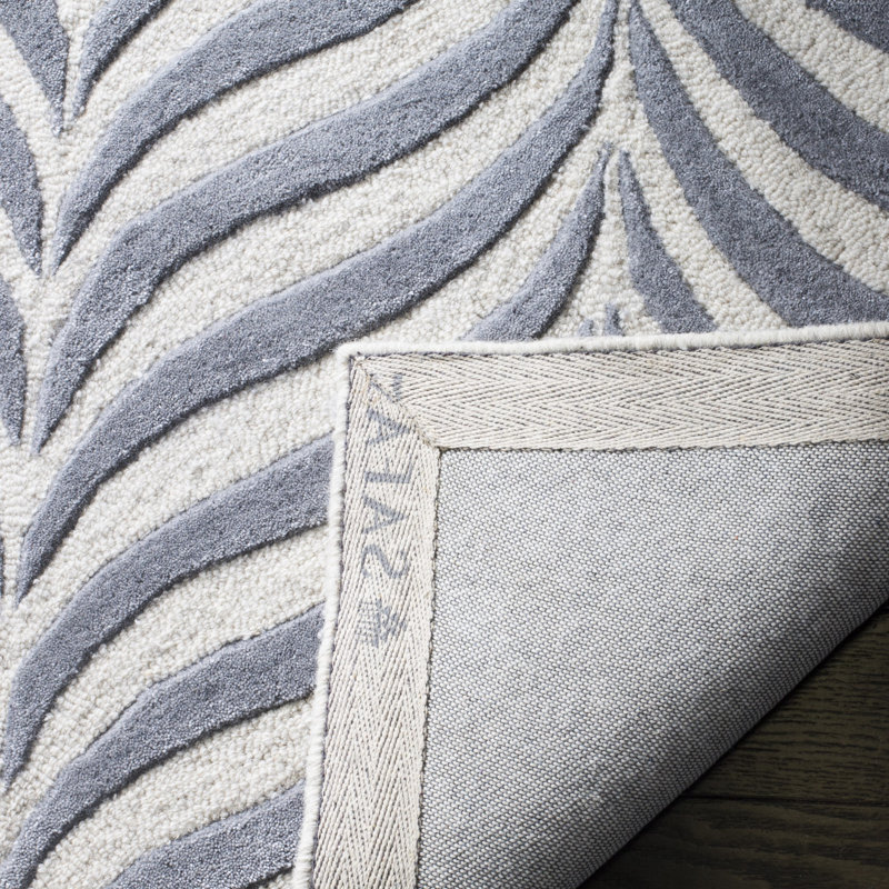 Zandbergen Hand Tufted Wool Striped Rug, Rectangle 6' x 9'